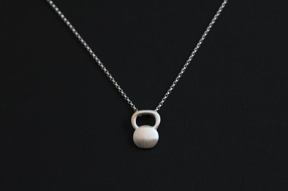 Kettlebell necklace on sale