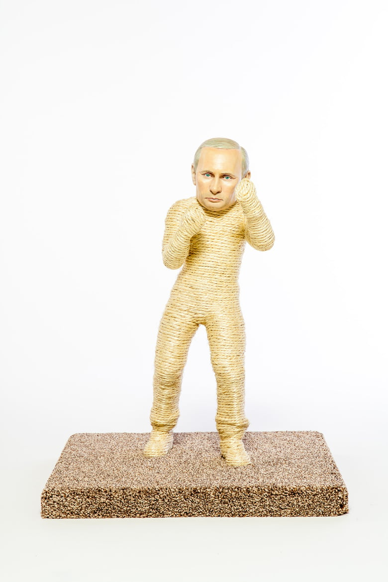 Image of Putin Cat Scratching Post