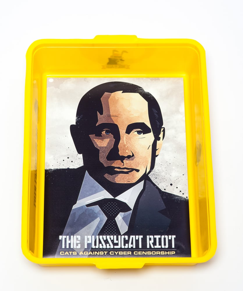 Image of Putin Protest Cat Litter Tray
