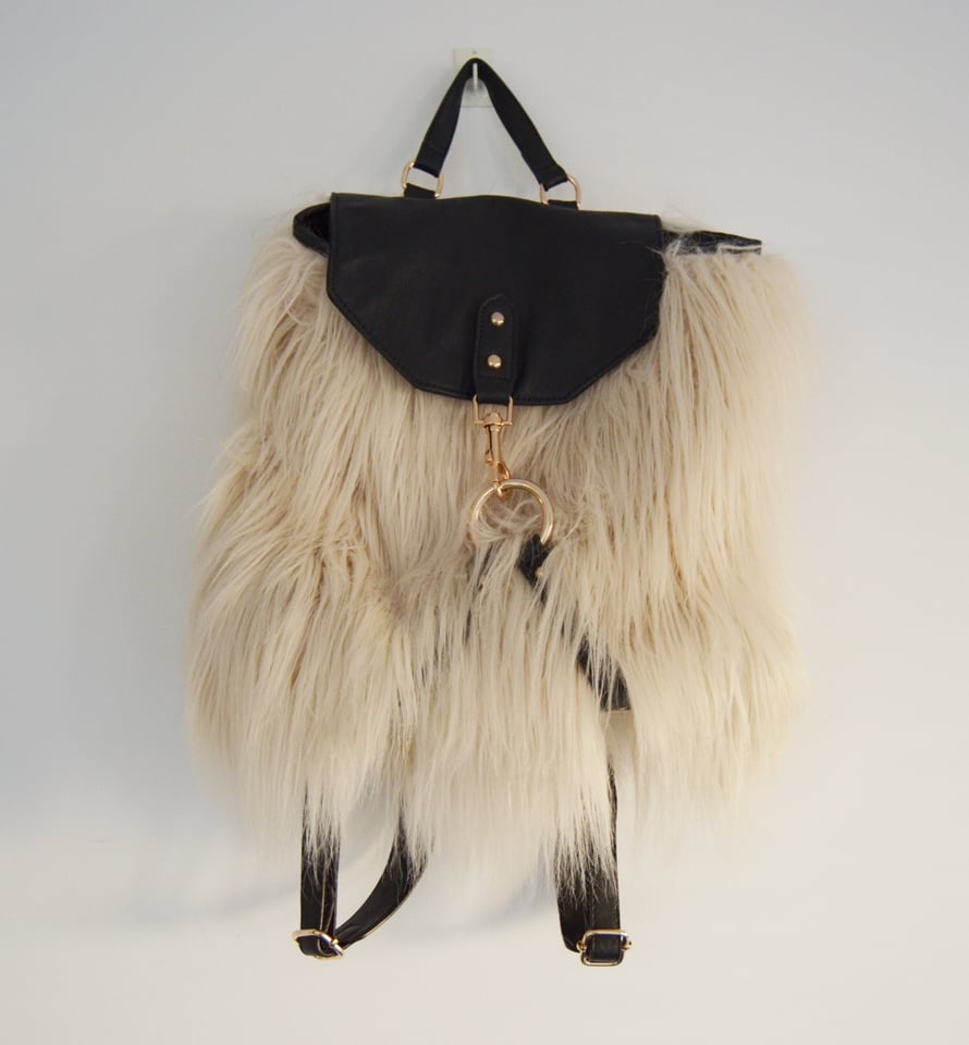 Furry Backpack Las Shop 3988