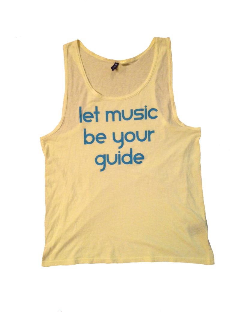 Image of let music be your guide - men's tank top 