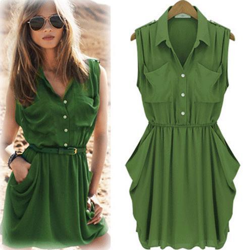 NEW FASHION CHIFFON DRESS / Our store URL has changed, please click on ...