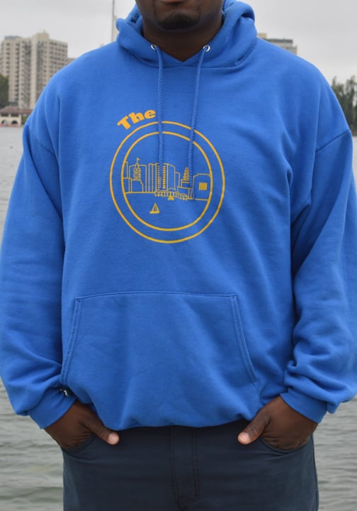 Royal blue and hot sale yellow hoodie