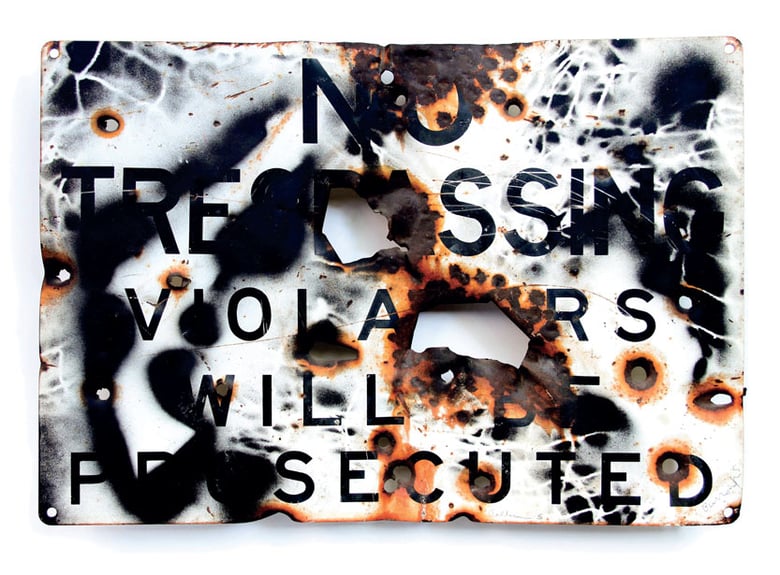 Image of 'No Trespassing' - William S Burroughs - Limited Edition Print