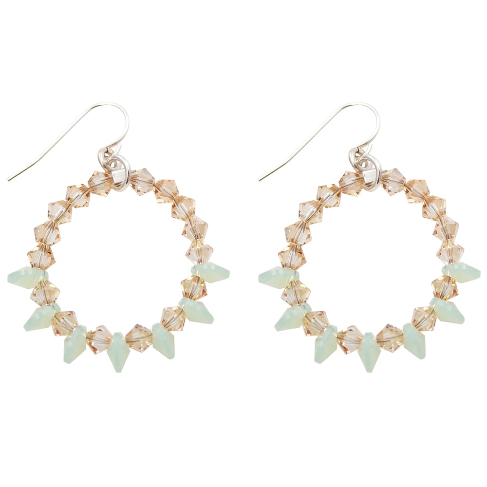 Image of Wicked Sparkle Hoops - Seascape Combo