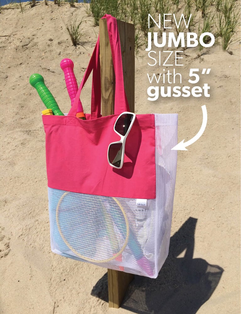 Image of {NEW GUSSET} Hello Beach Jumbo Gusset Bag