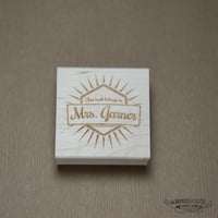 Image 2 of This Book Belongs to Personalized Stamp 2