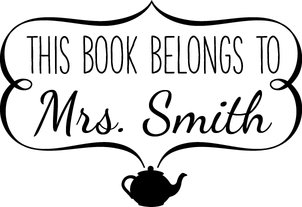 This Book Belongs to Personalized Stamp 3