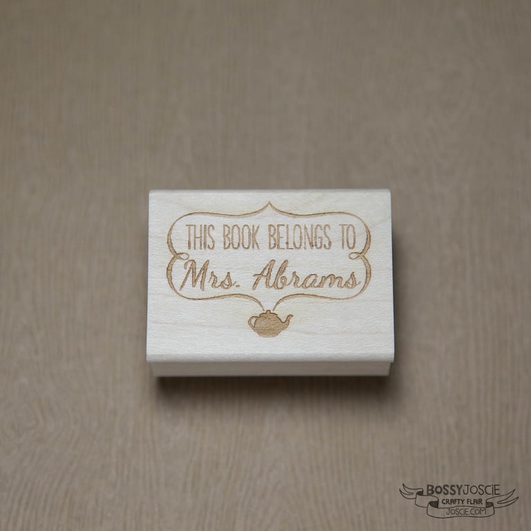 This Book Belongs to Personalized Stamp 3 Image 2