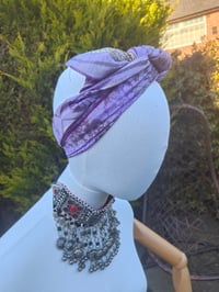 Image 8 of Milan Hareems/ Bloomer/ Balloon  trousers with matching head scarf -lilac upto 14 uk