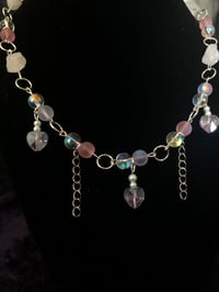 Image 2 of Rose Quartz Heart Necklace