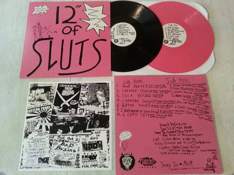 Image of the SLUTS 12" of Sluts 45rpm reissue