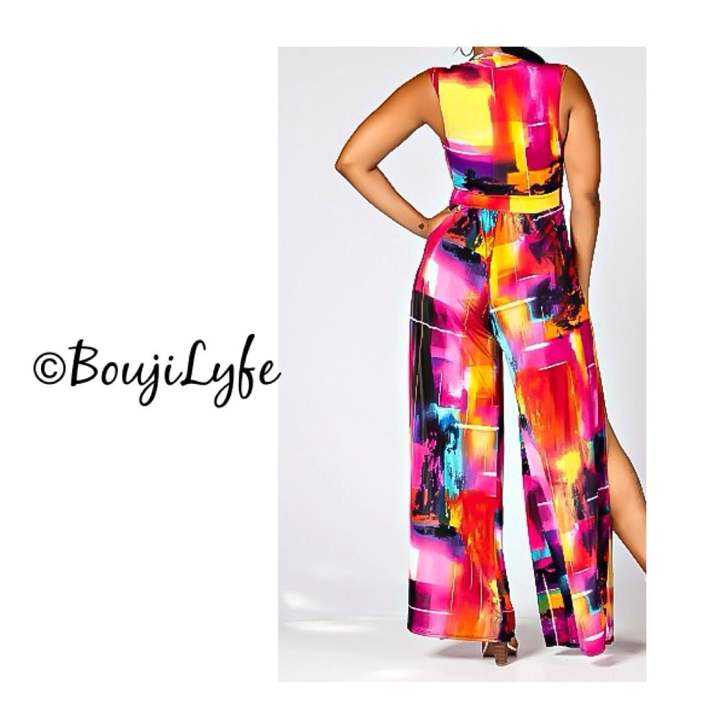 abstract jumpsuit