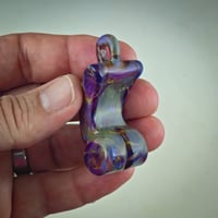 Image 5 of Deco Girl Pendant in Double Amber Purple