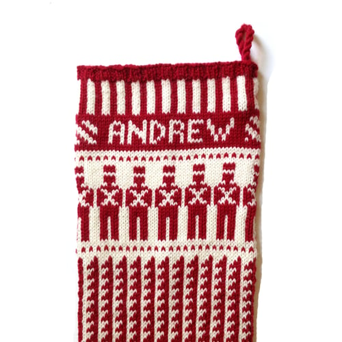 Image of Toy Soldier Christmas Stocking (two color)