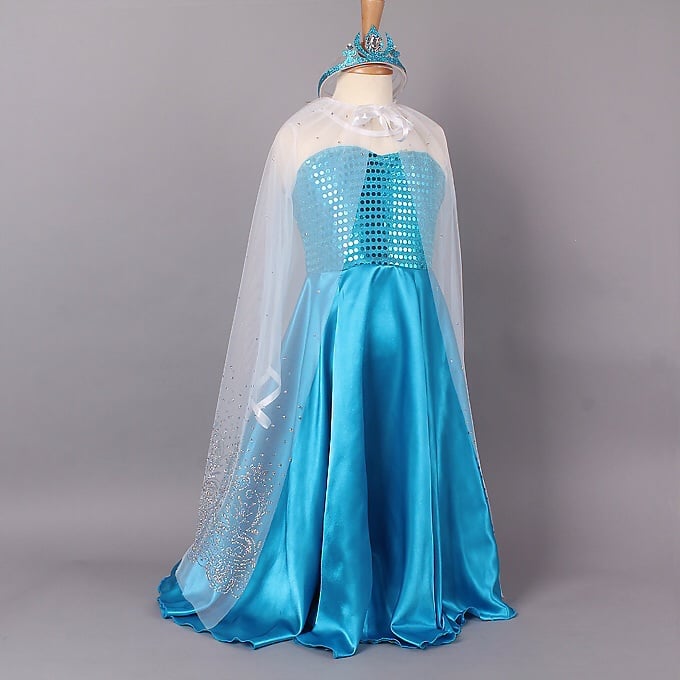 40125 Princess Elsa inspired Dress Elsa halloween costume Frozen Party Dress 