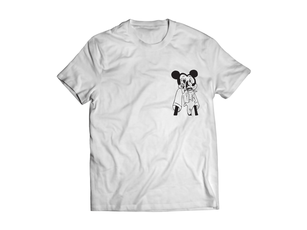 Image of Hand Drawn Mickey Mouse Skull