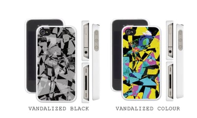 Image of Vandalized iPhone cases