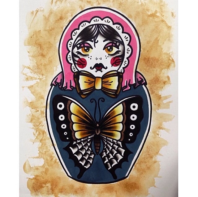 Image of Babooshka original painting