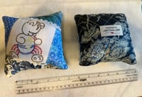 Blue w/ bear sewing