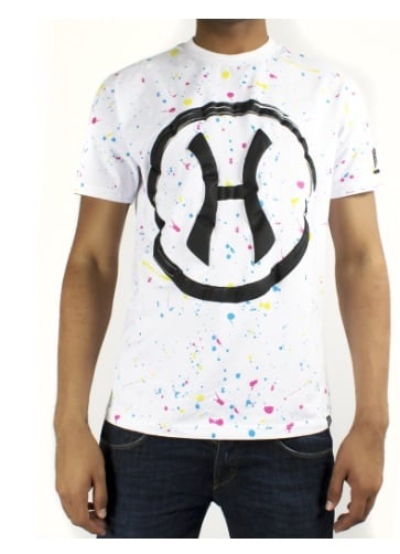 Image of Hudson NYC Pollock H Twisted Cotton Short Sleeve Knit White