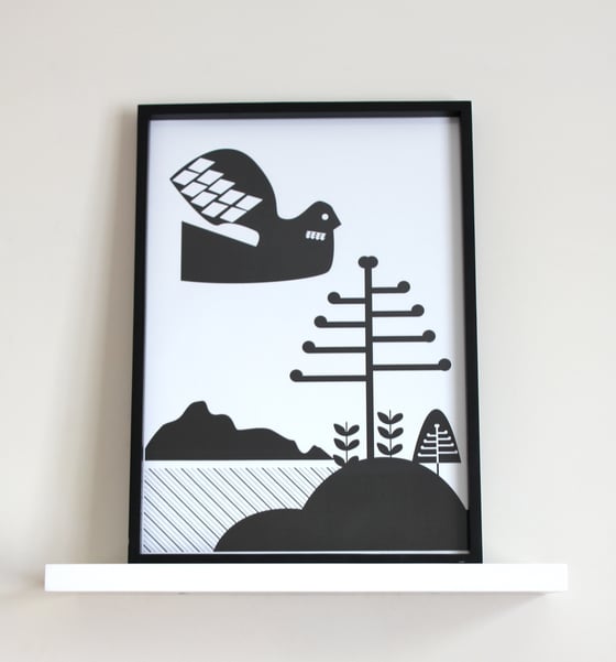 Image of Bird & Trees Print
