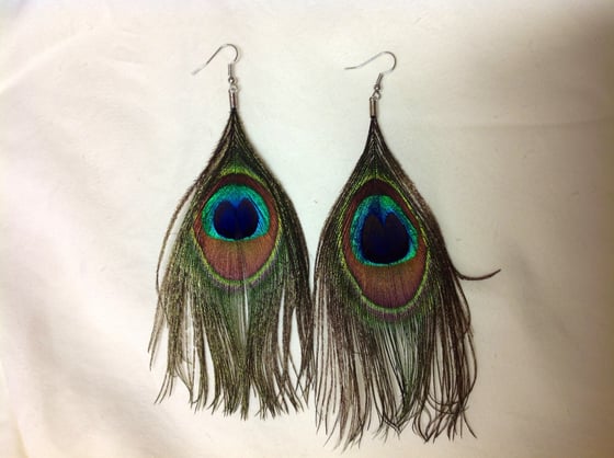 Image of Peacock Earrings