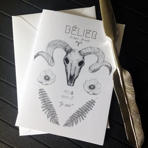 Image of Bélier Greeting Card 3-pack