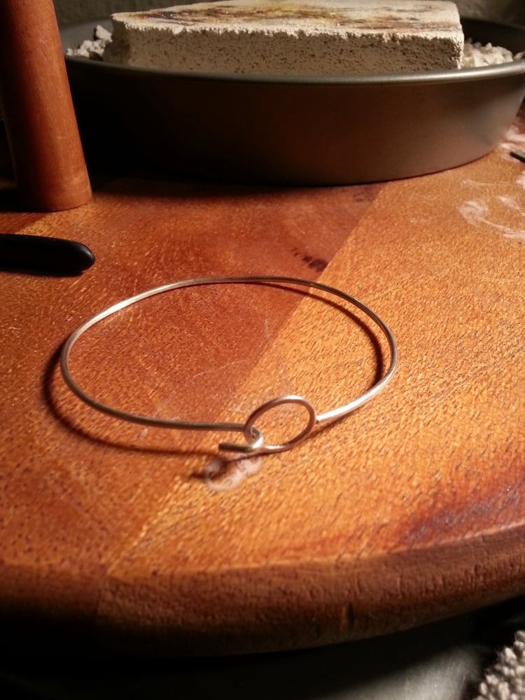 Image of Sterling Silver Circle Bangle