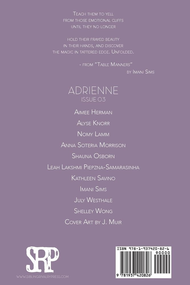 Image of Adrienne Issue 03: A Poetry Journal of Queer Women