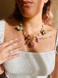 Image 4 of 💚Paphiopedilum Amethyst Conch Necklace 💚