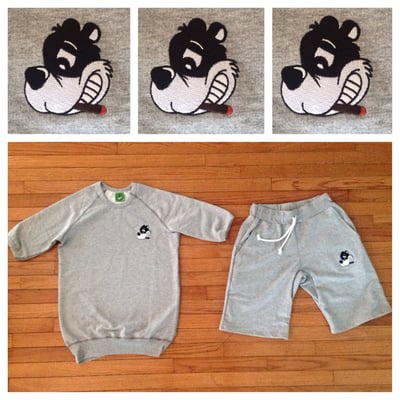 Image of Loudlife Louie embroidery Sweatsuit (Grey)