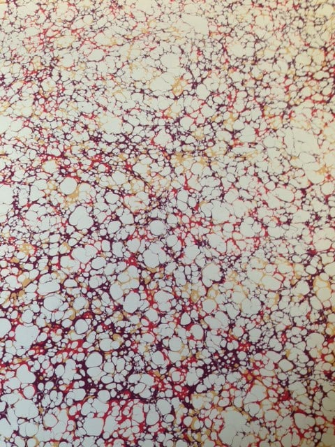 Image of Marbled Paper #11 'Italian Vein' Marbled Paper