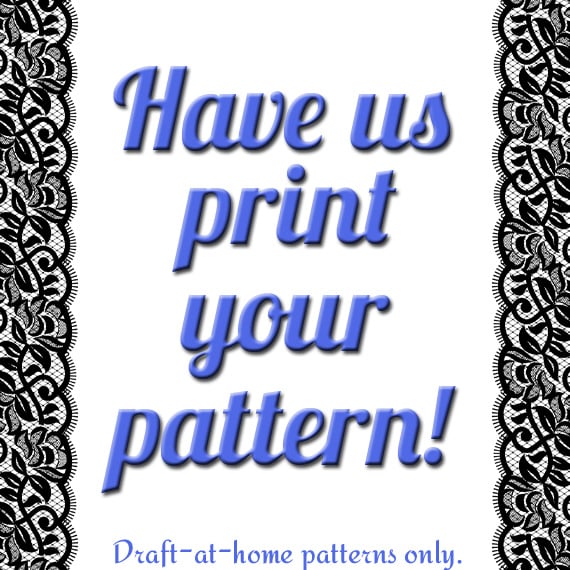 Image of Draft at Home Paper Pattern - Let us print it for you!