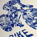 Image of Bike Anatomy Art Print - Navy