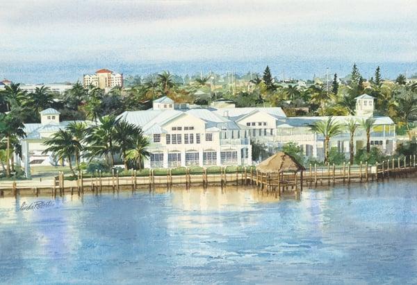 Image of "Marco Island Yacht Club" original watercolor