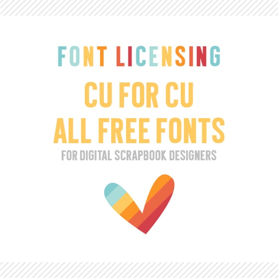 Image of Digital Scrapbook Designers :: CU4CU All Fonts