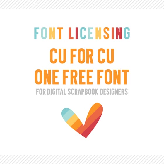 Image of Digital Scrapbook Designers :: CU4CU One Font