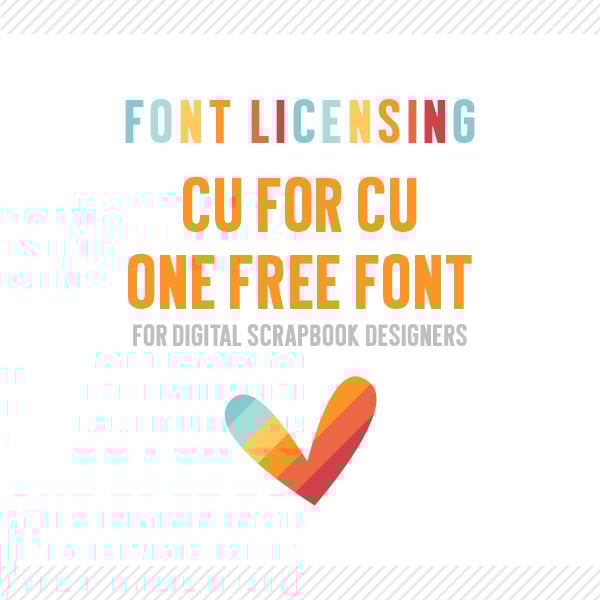 Image of Digital Scrapbook Designers :: CU4CU One Font