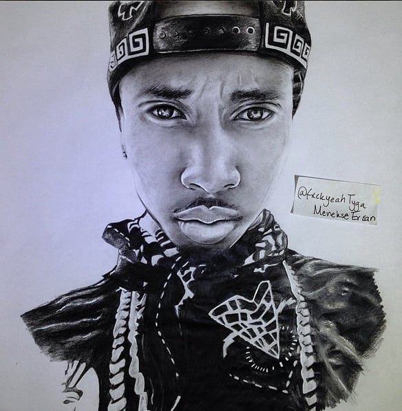 Image of A4 Tyga drawing by me