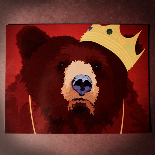 Image of "Biggie Bear" Art Cards