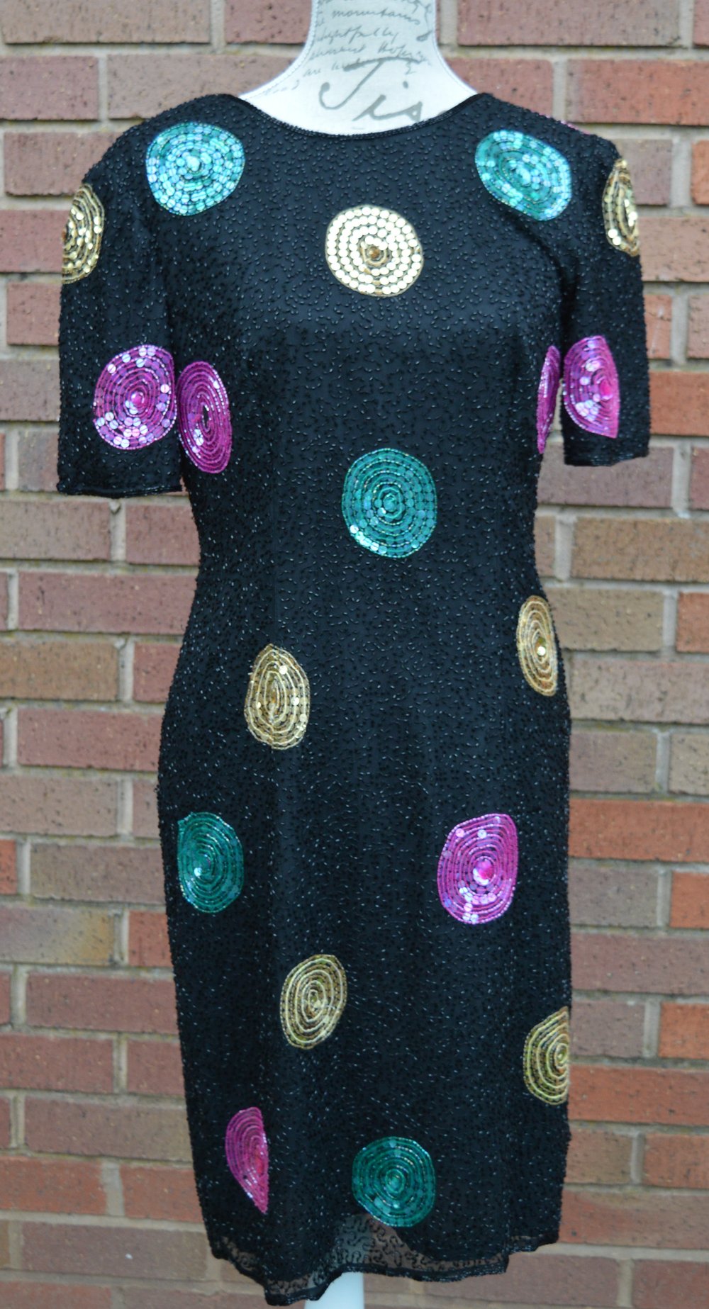 Image of Sequin dress by Leslie Fay