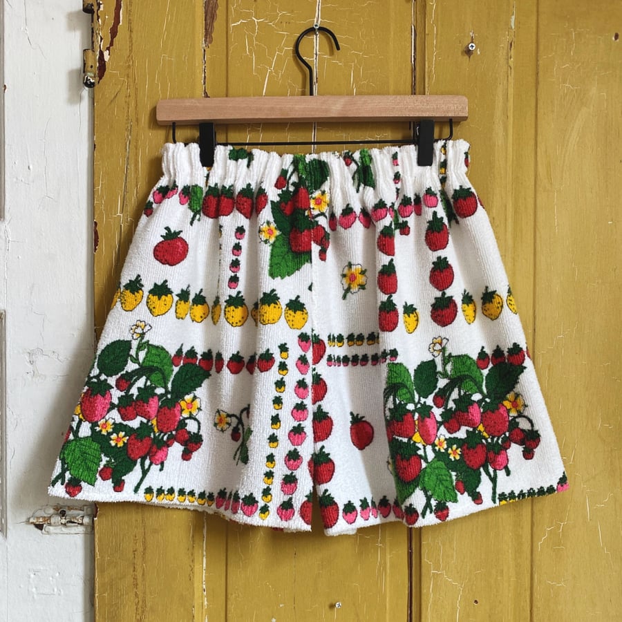 Image of Wild Strawberry Terrycloth Granny Shorts