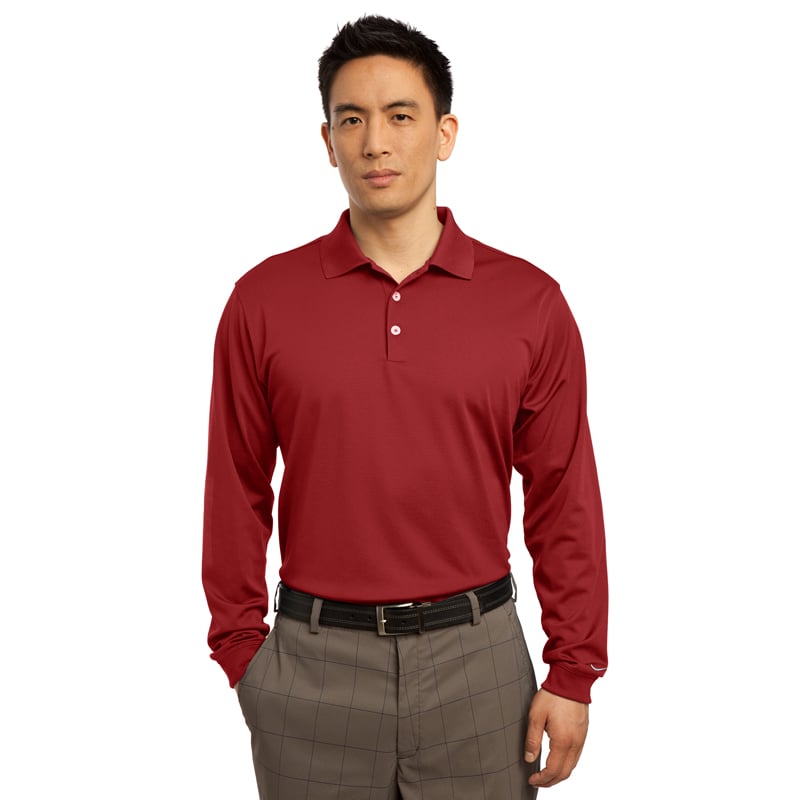 Image of Men's Nike Golf Long Sleeve Dri-FIT Stretch Tech Polo (466364) (604940)