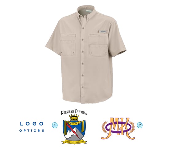 Image of Krewe of Olympia Fishing Shirt (Fossil)