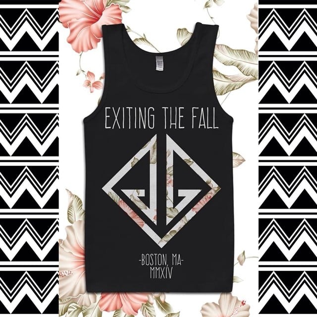 Image of Exiting the Fall - Black Floral Tank Top