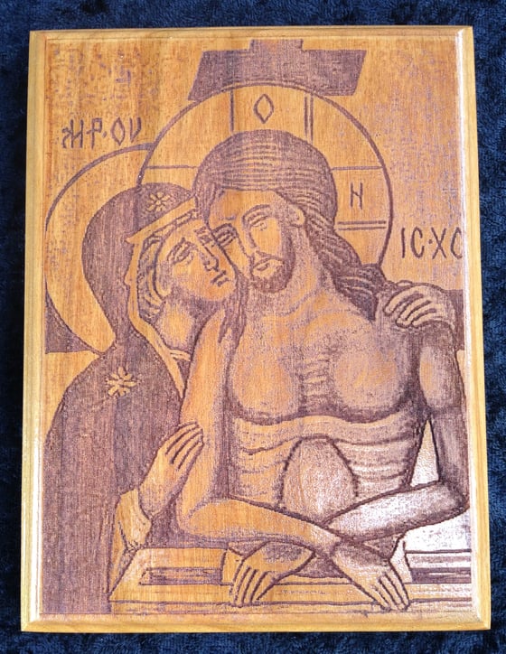 Image of Laser Engraved Icon of Weep Not For Me