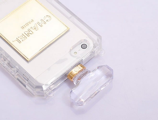 Chanel style perfume bottle case for iphone 5, 5s, 5se, 6, 6s, 7, 6 Plus,  6s Plus, 7 Plus