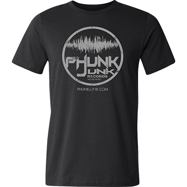 Image of Phunk Junk Records T-Shirt (Charcoal)