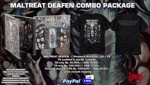 Image of MALTREAT DEAFEN - "Perpetual Ruination" CD & T-Shirt